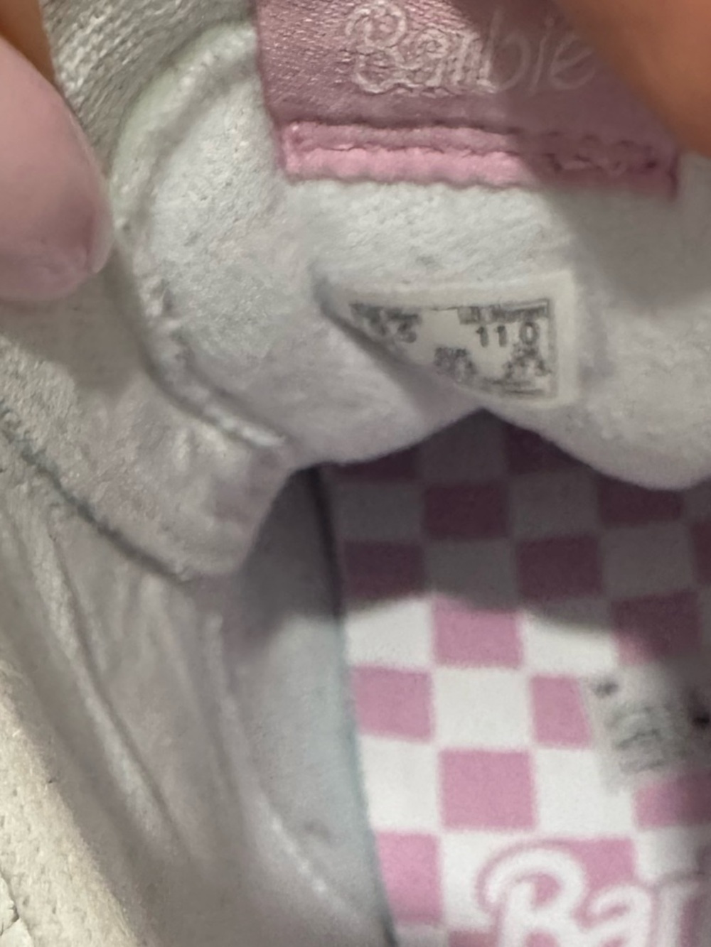 Vans Barbie Sk8-Hi Tapered Stackform White Pink Leather Platform Shoe - Picture 12 of 12